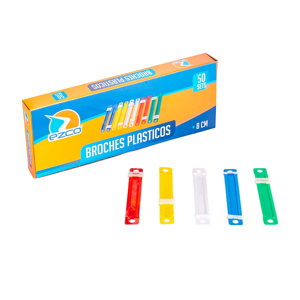BROCHES VELOX PLASTICOS EZCO CAJA *50UNID