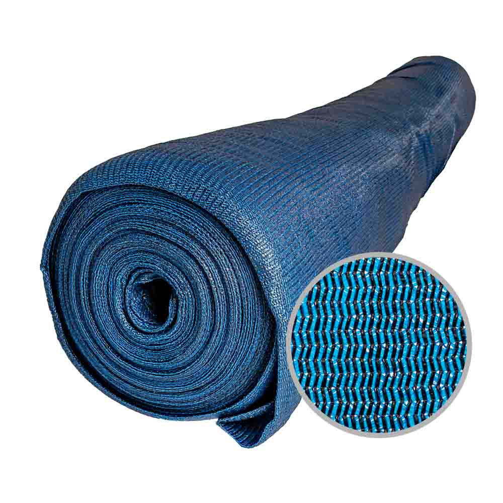 MEDIA SOMBRA COLOR 4.00MT ANCHO .90% AZUL *MT LINEAL