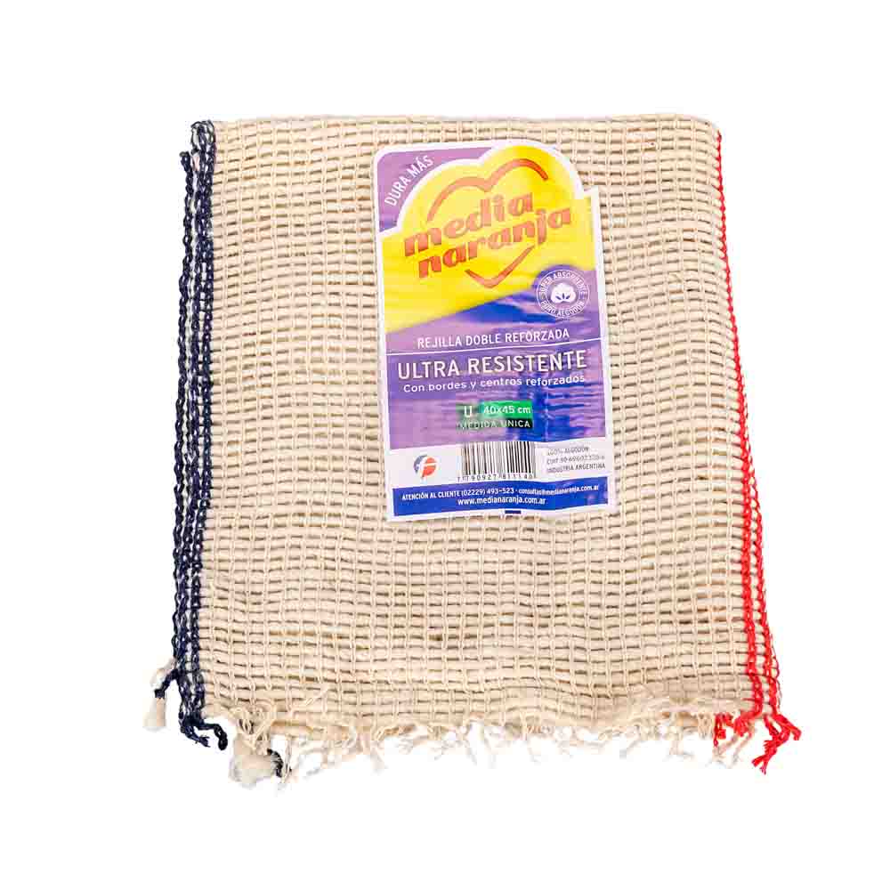 REJILLA MEDIA NARANJA.DOBLE REFORZADA (40*45CM) *UNID
