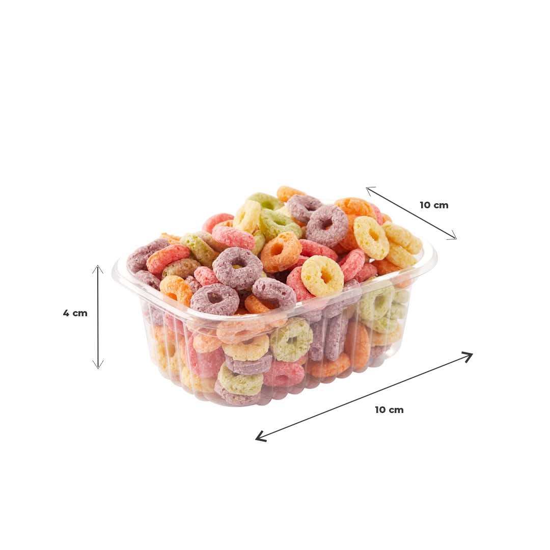 BANDEJA PET CRISTAL COTNYL Nº101 (8*10*4CM) (TB101) *100 UNID