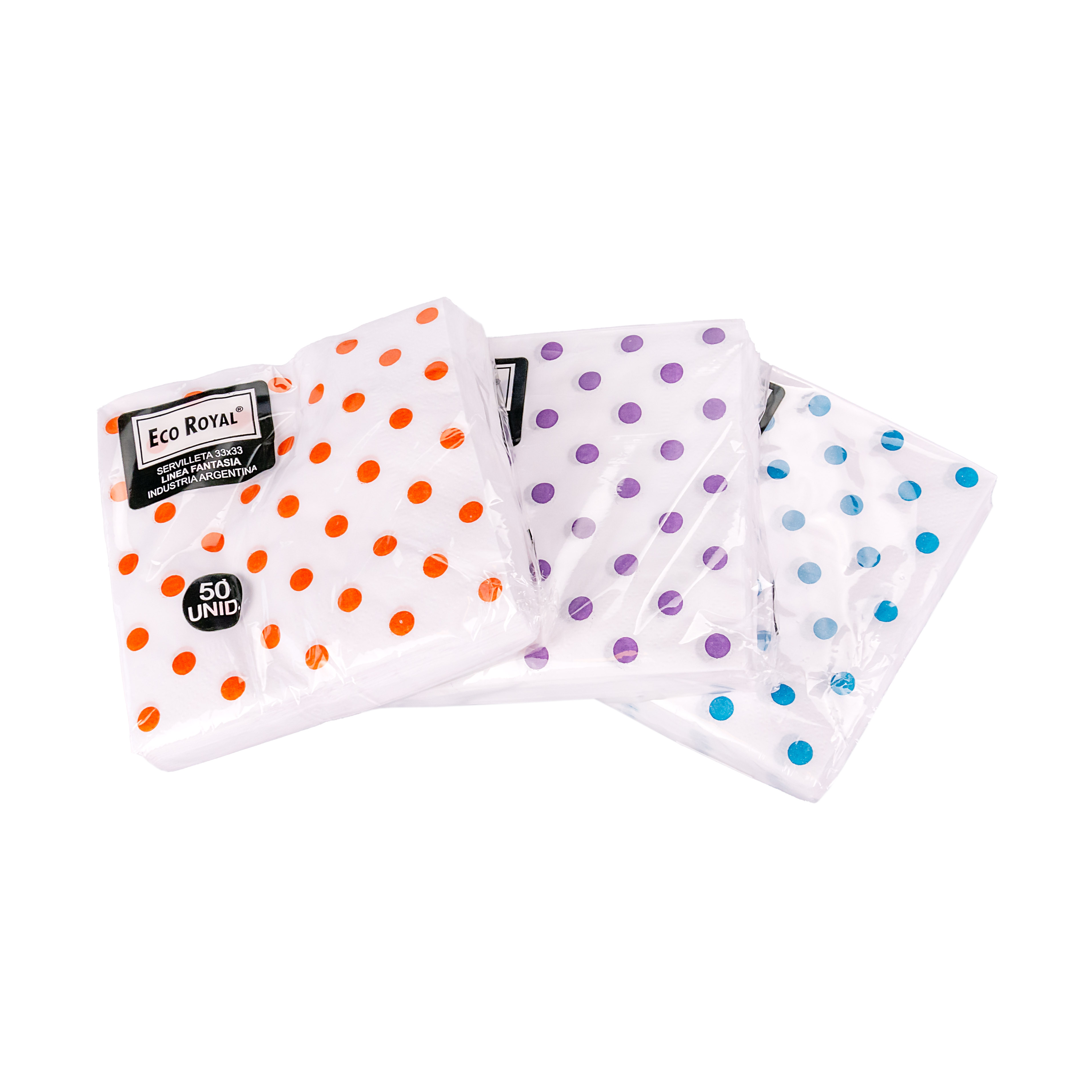 SERVILLETA HOGAR FANTASIA (33*33CM) ECOROYAL PAQ *50UNID