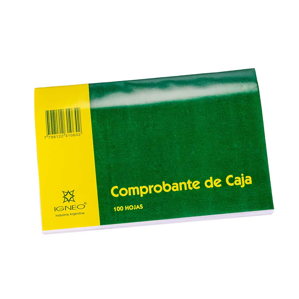 PLANILLA COMPROBANTE DE CAJA IGNEO (17*11CM) *100HJS
