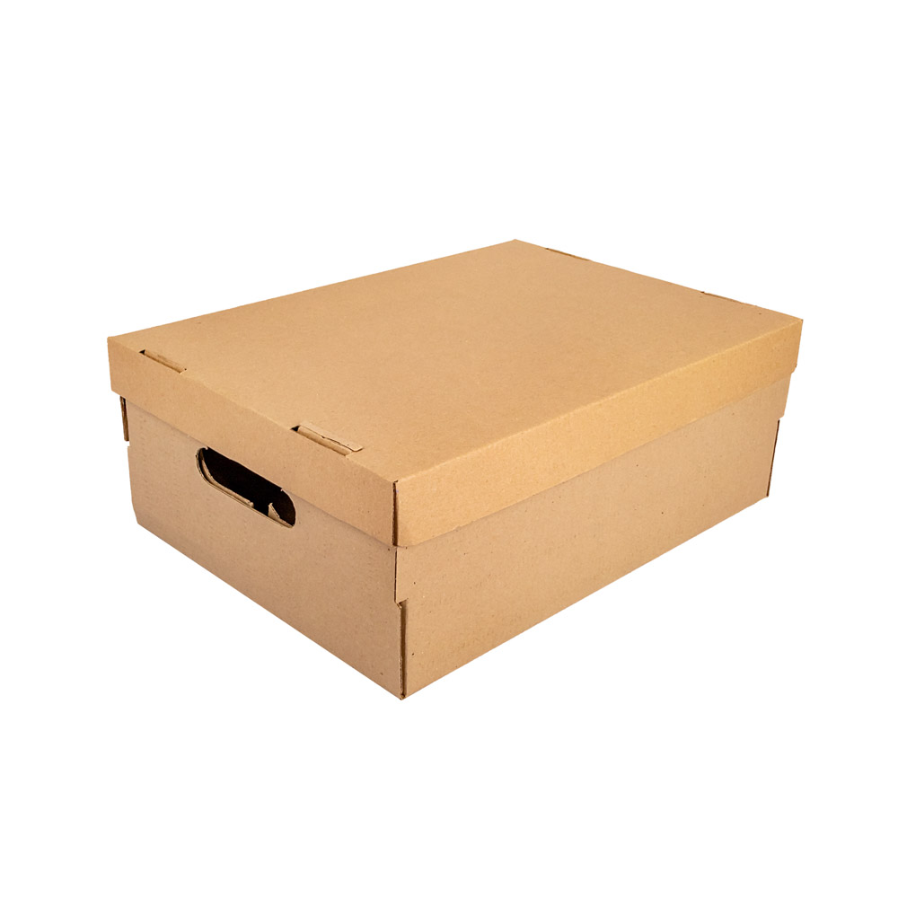 CAJA MULTIFUNCION CARTON MARRON/MARRON (28*39.5*14.5CM) *UNID.