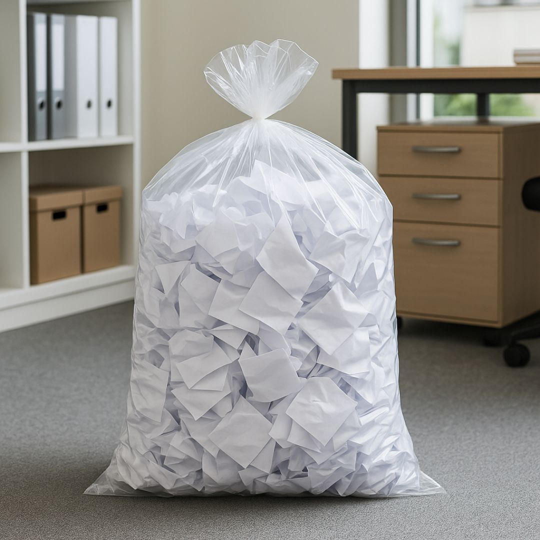 BOLSAS PLASTICAS FERNANDEZ PE CRISTAL (B/D - 40MIC - C/FUELLE) 100X110CM *25UNID