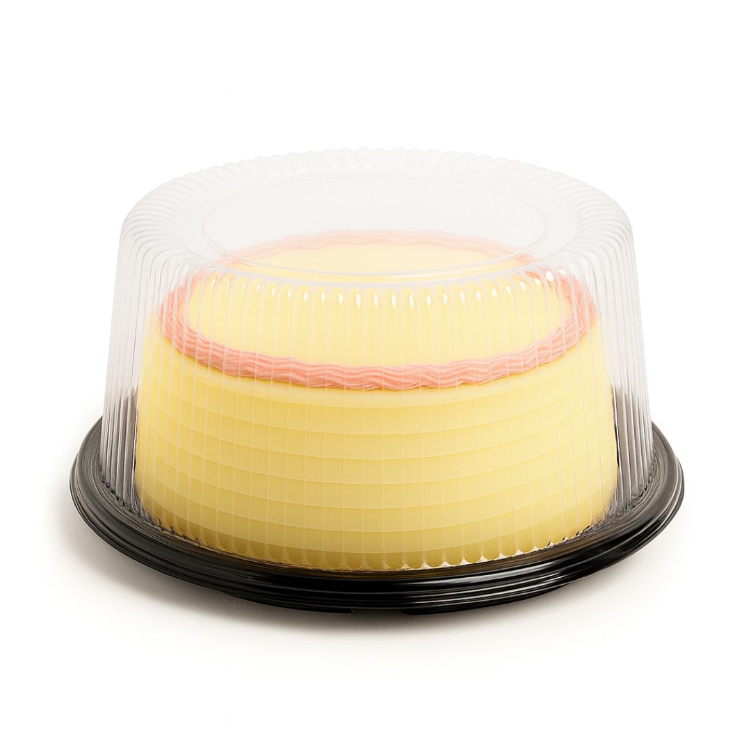 TORTERA REDONDA BOULEVARES PET ALTA (28*12.5CM) (T28APET) *10UNID