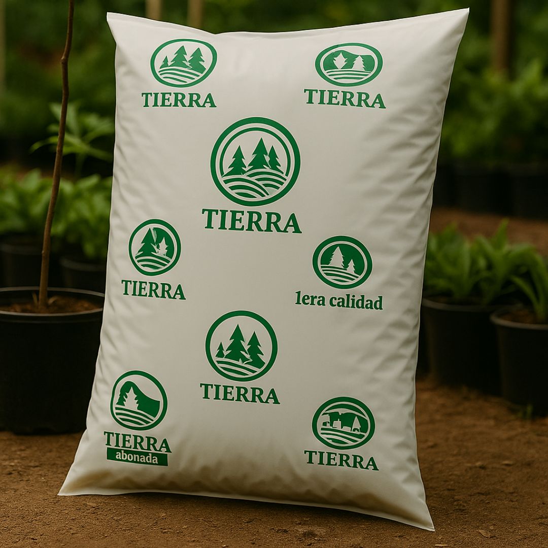 BOLSAS TIERRA FERNANDEZ (PE BLANCO - 80MIC) 40X70CM *25UNID