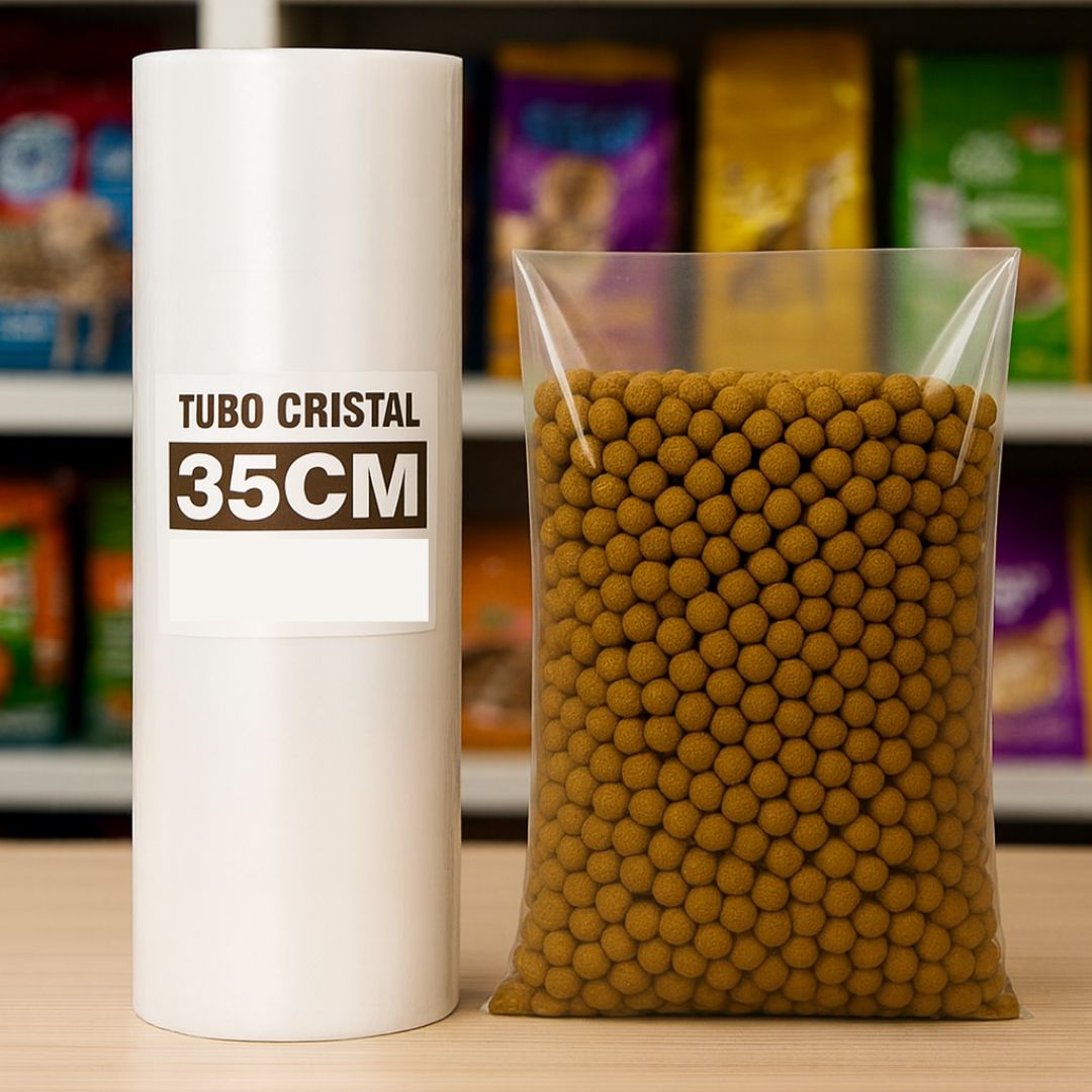 TUBO SIN CORTE FERNANDEZ PE CRISTAL (B/D - 45MIC) .35CM*100MTS *UNID