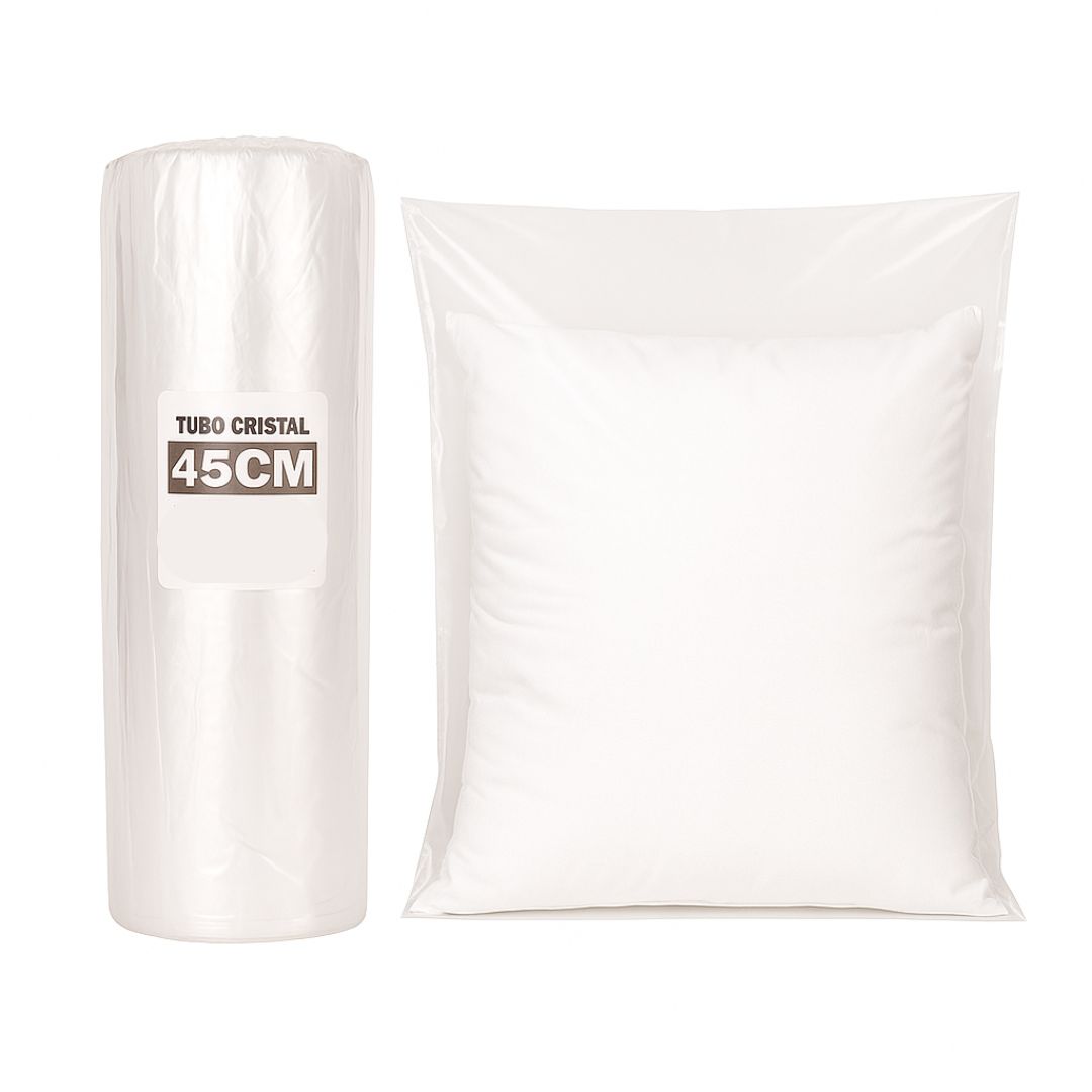 TUBO SIN CORTE FERNANDEZ PE CRISTAL (B/D - 45MIC) .45CM*100MTS *UNID