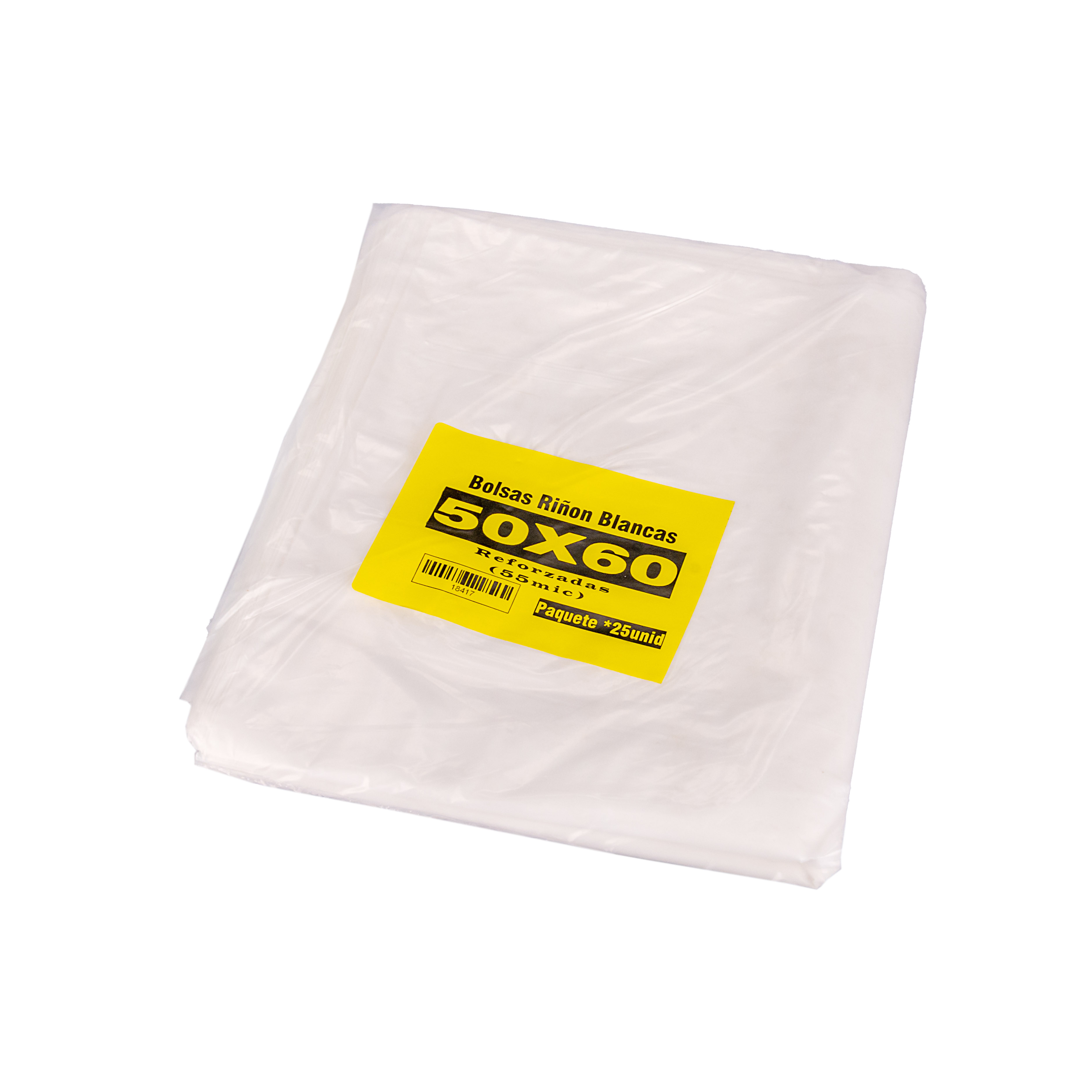 BOLSAS RIÑON BLANCAS FERNANDEZ (70MIC - MD) 50X60CM PAQ.*50UNID