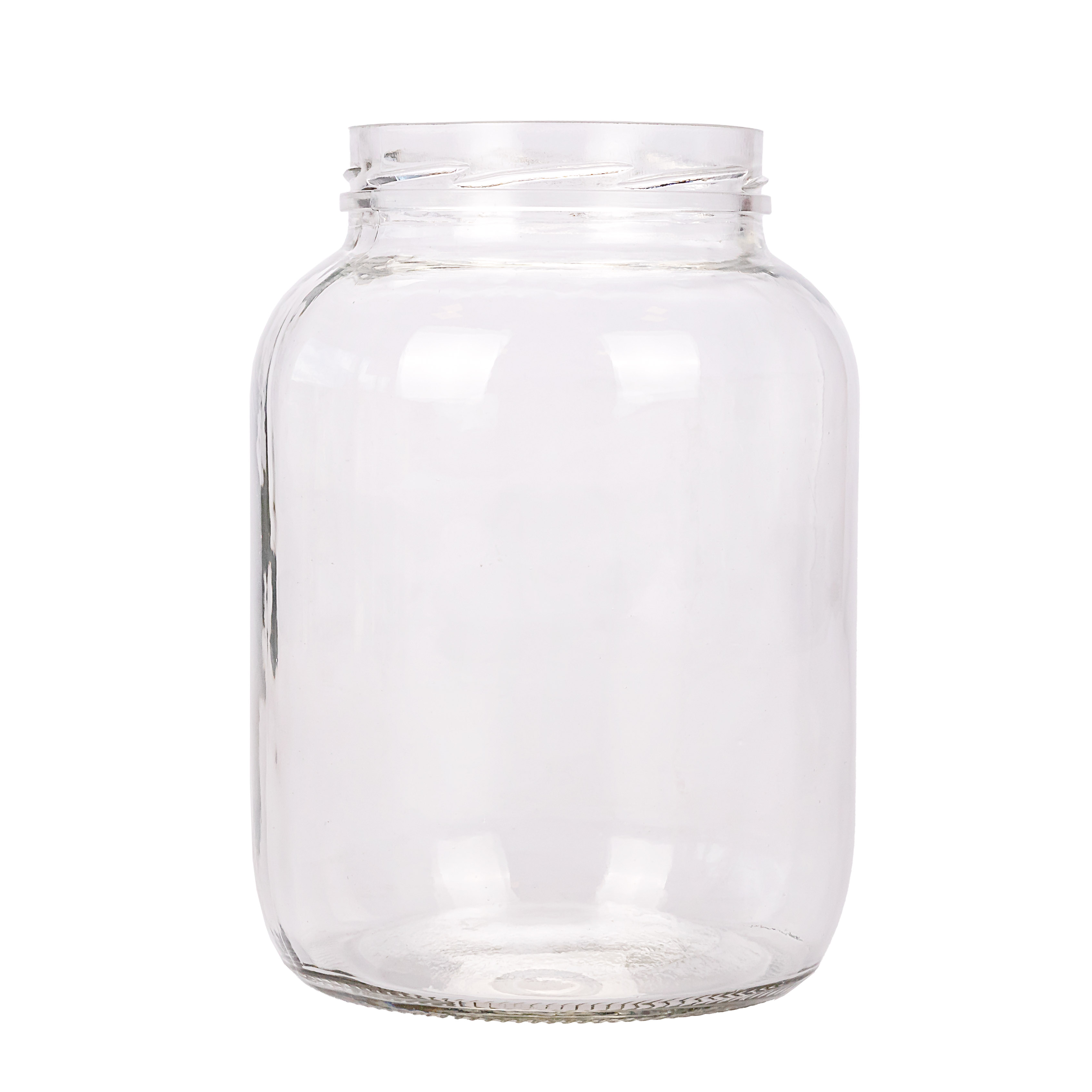 FRASCO VIDRIO.CRISTAL.3000CC GIGANTE TAPA AXIAL (TAPA 110MM) SIN TAPA PACK *4UNID