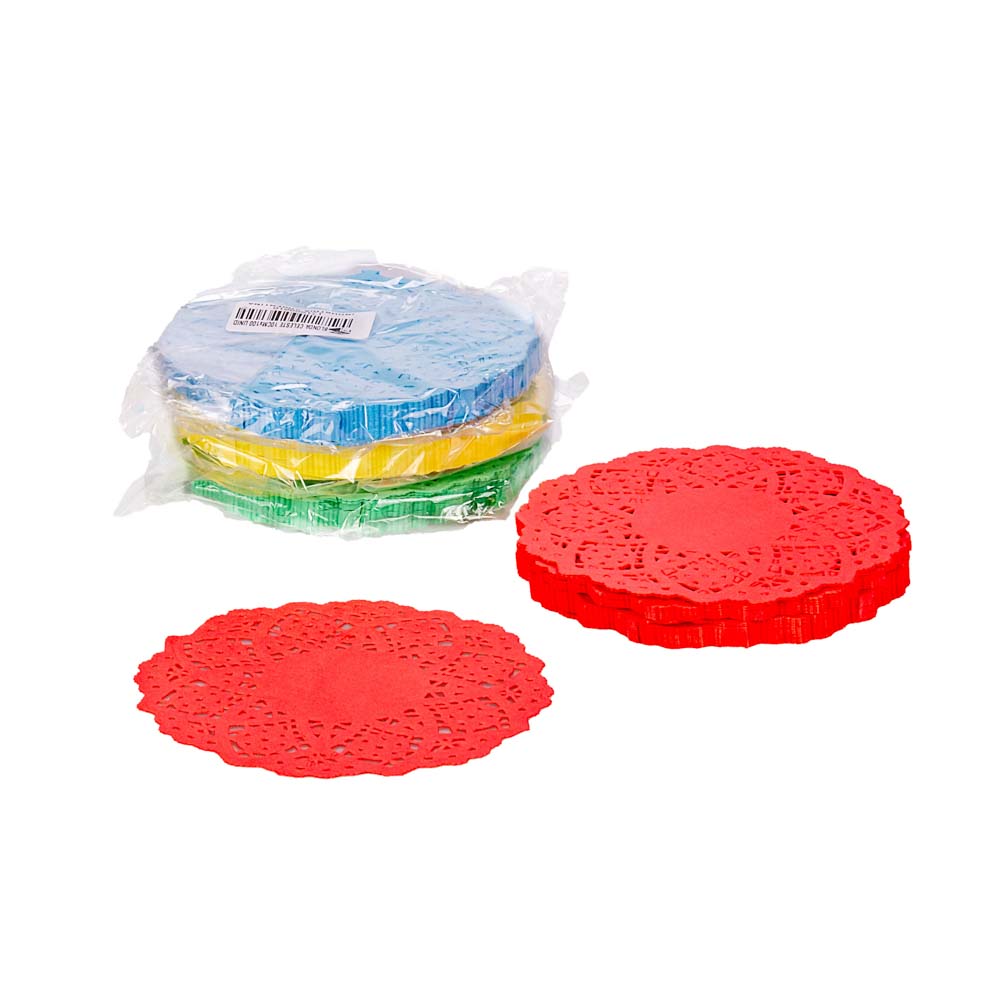 BLONDAS PAPEL.COLOR PLENO REDONDA 10CM *100UNID