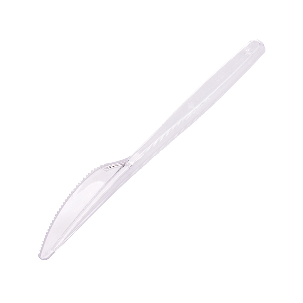 CUCHILLO PLASTICO CRISTAL REFORZADA BISTROT (DARNEL) BLISTER *20UNID.