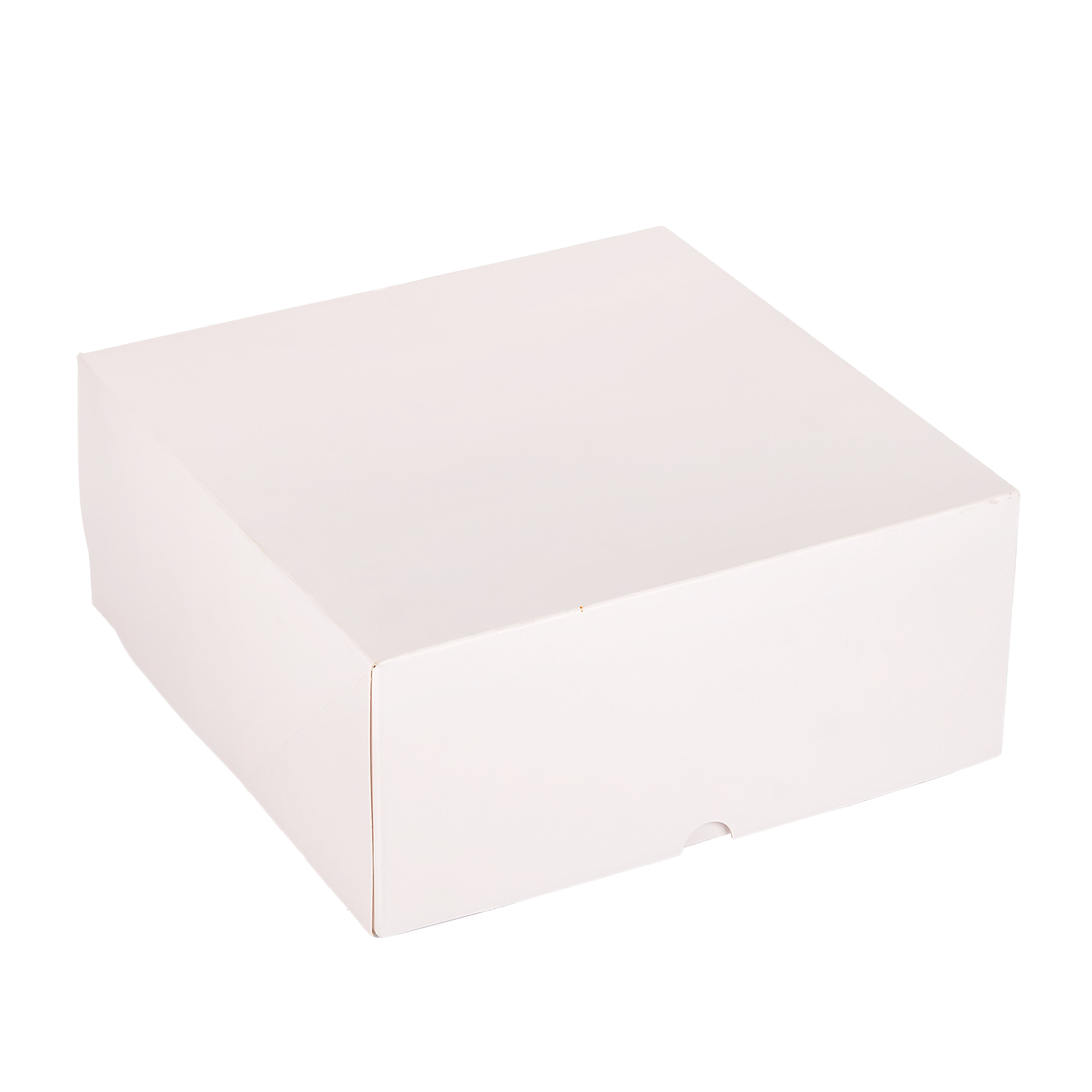 CAJA CARTULINA MEDORO TORTA BLANCA.(25*25*10CM) (CTMC001) *25UNID