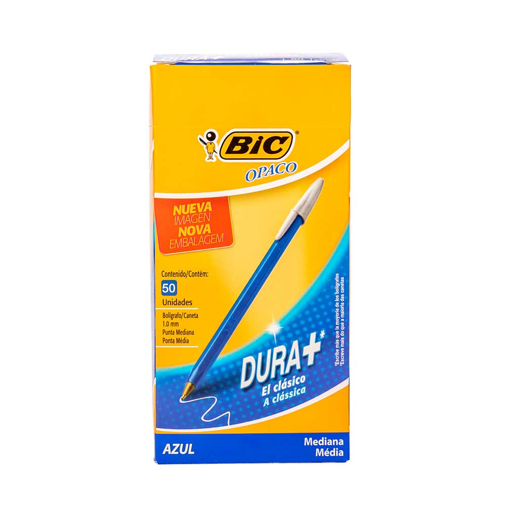 BOLIGRAFO BIC OPACO GRUESO AZUL (1MM) *UNID