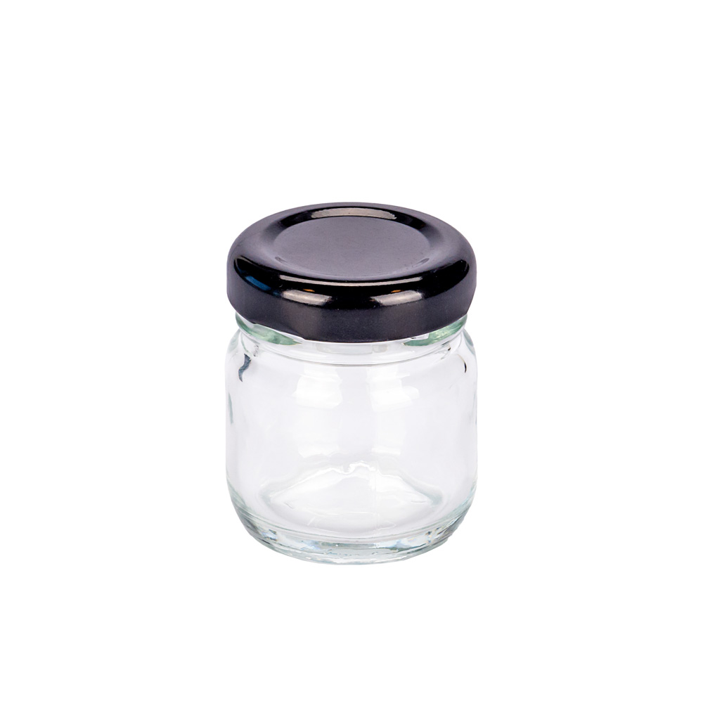 FRASCO VIDRIO CRISTAL 40CC MINI DULCE REDONDO (TAPA 38MM) SIN TAPA PACK *56UNID