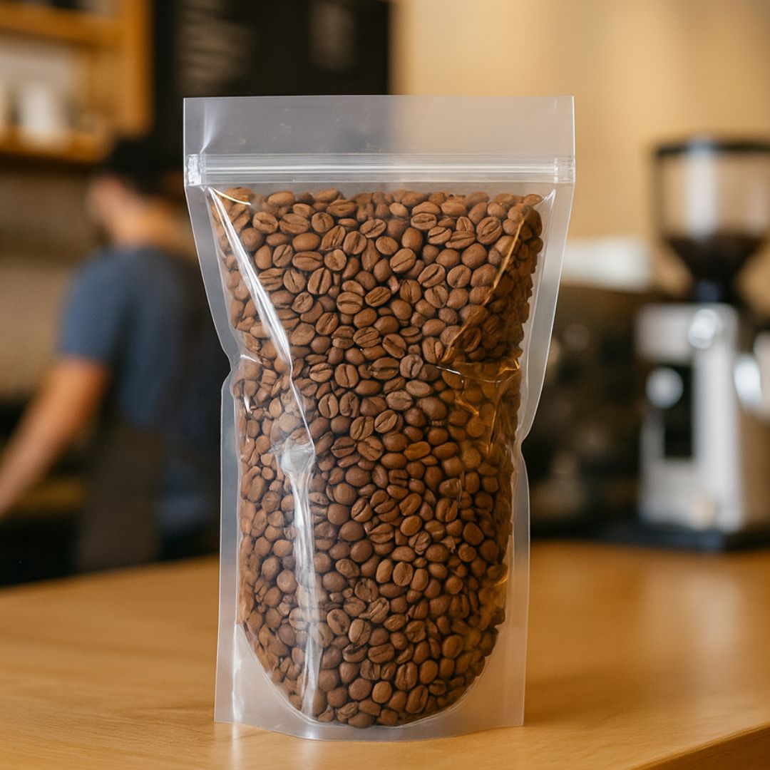 BOLSAS DOYPACK CRISTAL.1000ML CON ZIPPER 16*30CM (140MIC) *50UNID