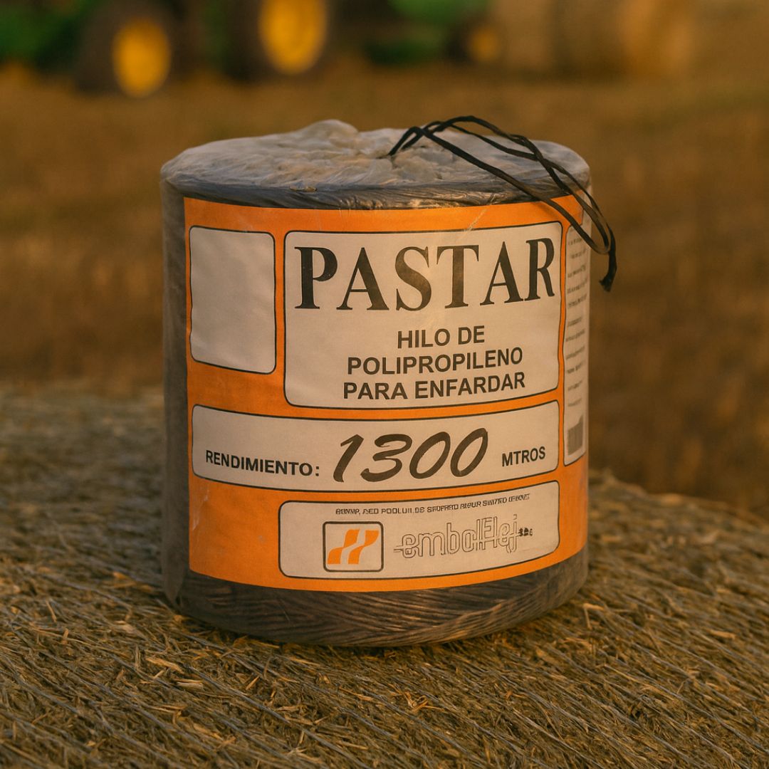HILO ENFARDAR PLASTICO NEGRO PASTAR (1300MTS) *BOBINA