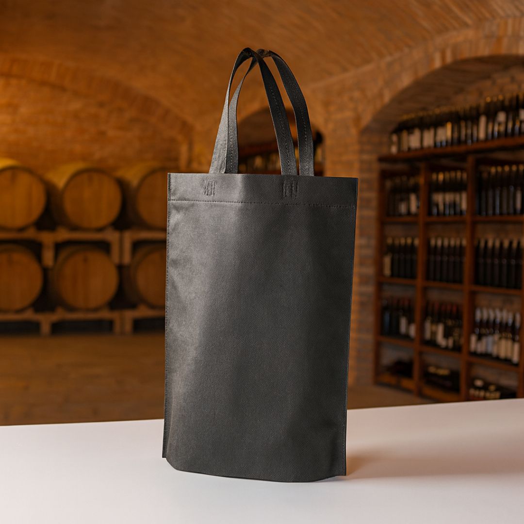 BOLSA FRISELINA LISA CON ASA 30*40CM NEGRA *UNID