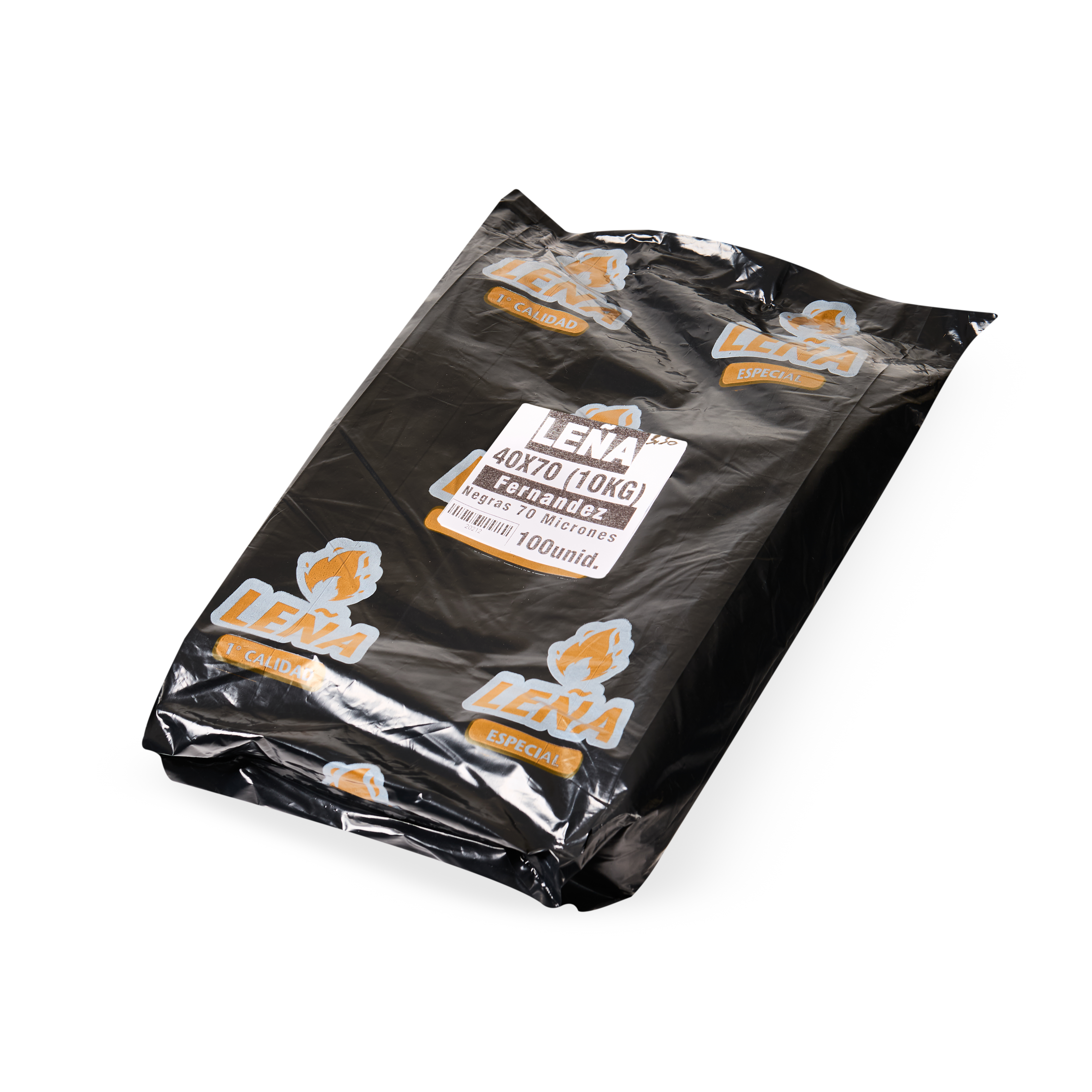 BOLSAS LEÑA FERNANDEZ (PE NEGRO - 70MIC - 40X70) 10KG *100UNID