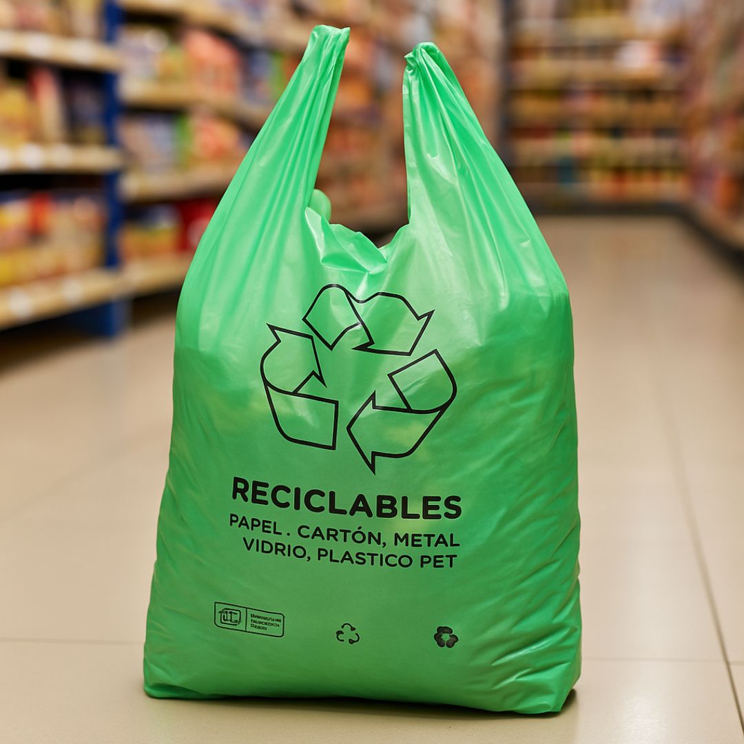 BOLSAS CAMISETA VERDES FERNANDEZ SUPER REFORZADA (BD - 30MIC) 45X60 *100UNID