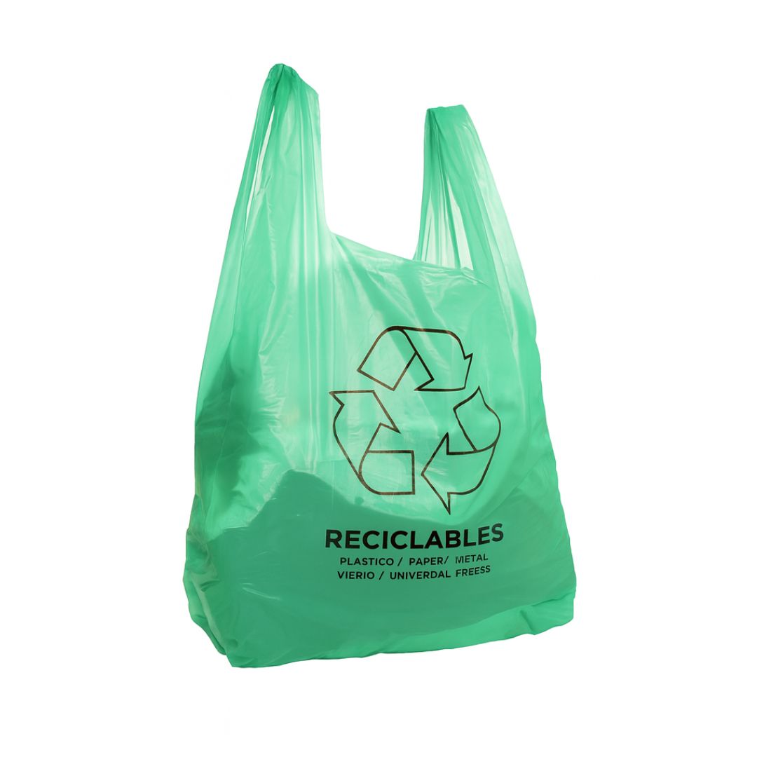 BOLSAS CAMISETA VERDES FERNANDEZ SUPER REFORZADA (BD - 30MIC) 45X60 *100UNID