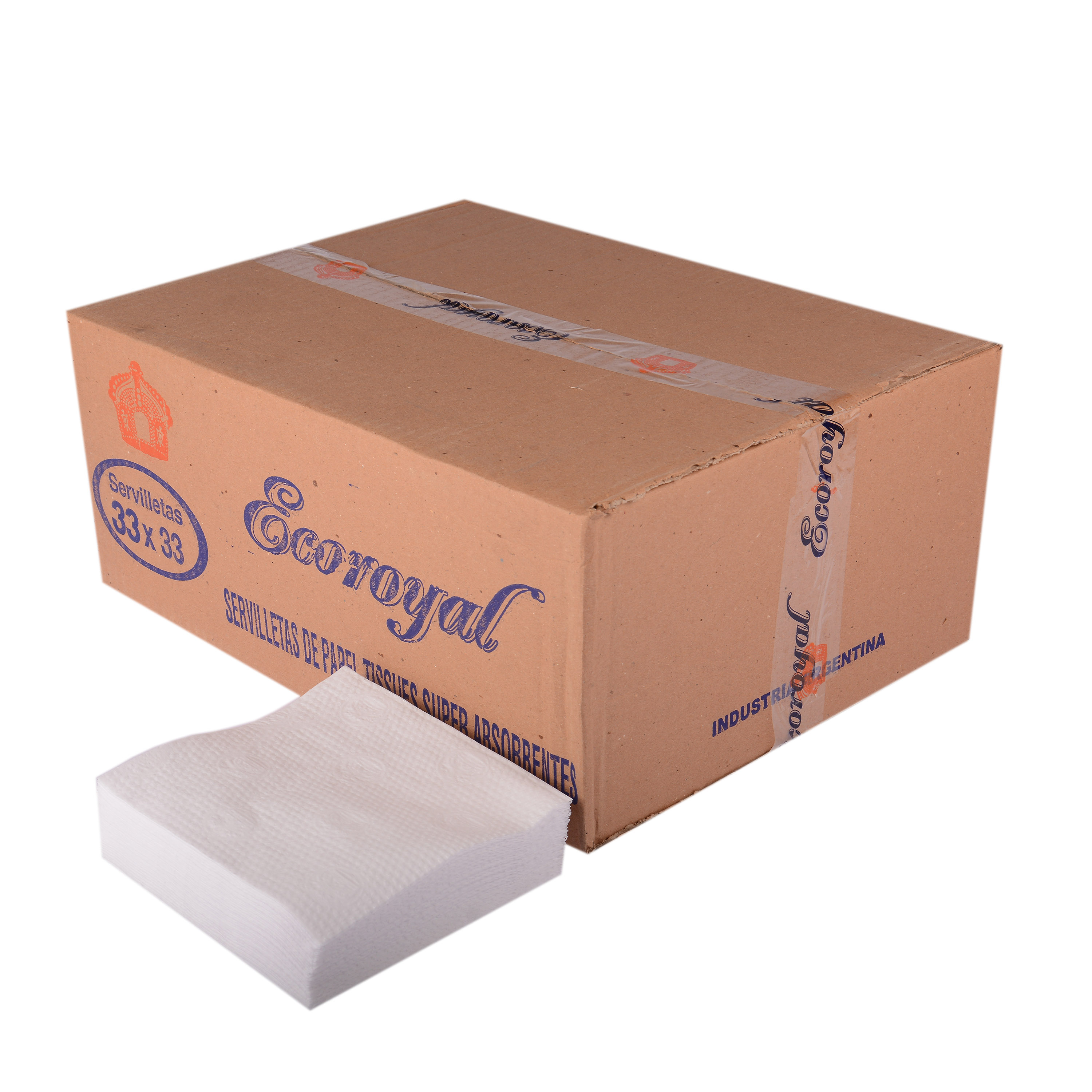 SERVILLETA GASTRONOMICA BLANCA (33*33CM) ECOROYAL ECO (TISSUE) CAJA *1.10KG