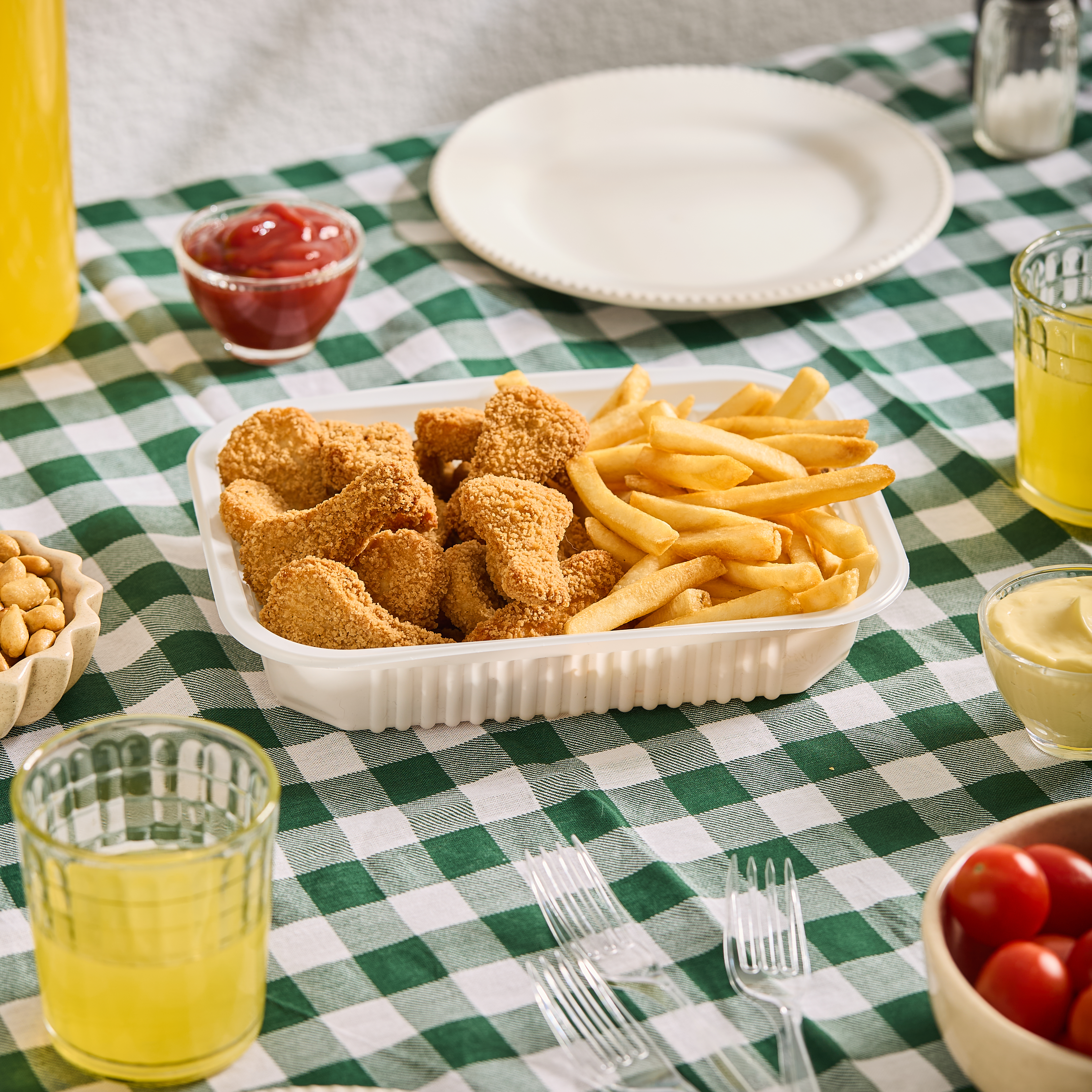 BANDEJA MICRO COTNYL.ECO Nº105 RECT PIM BLANCA.(18*23*5CM) (PE105R) *100UNID