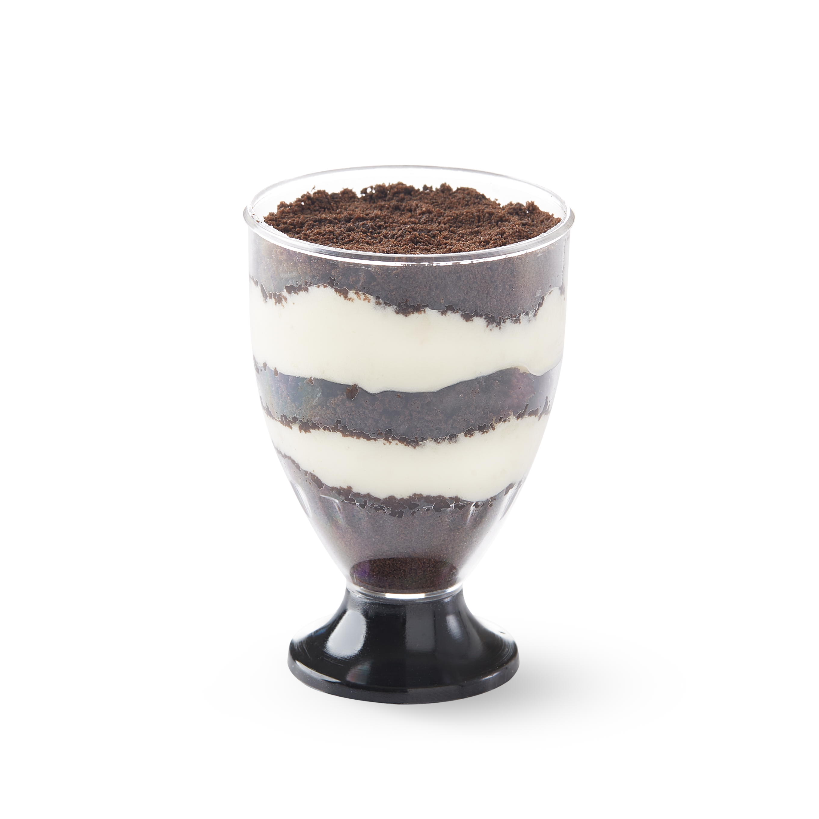 BOYANO COPA RIGIDA 70CC CRISTAL Y PIE NEGRO (5CM DIAM*7.3CM ALTO) *UNID