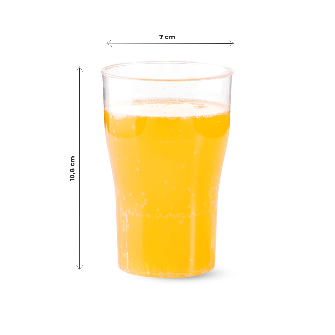 BOYANO VASO RIGIDO.290CC COLA CRISTAL (7CM DIAM*10.8CM ALTO) *UNID