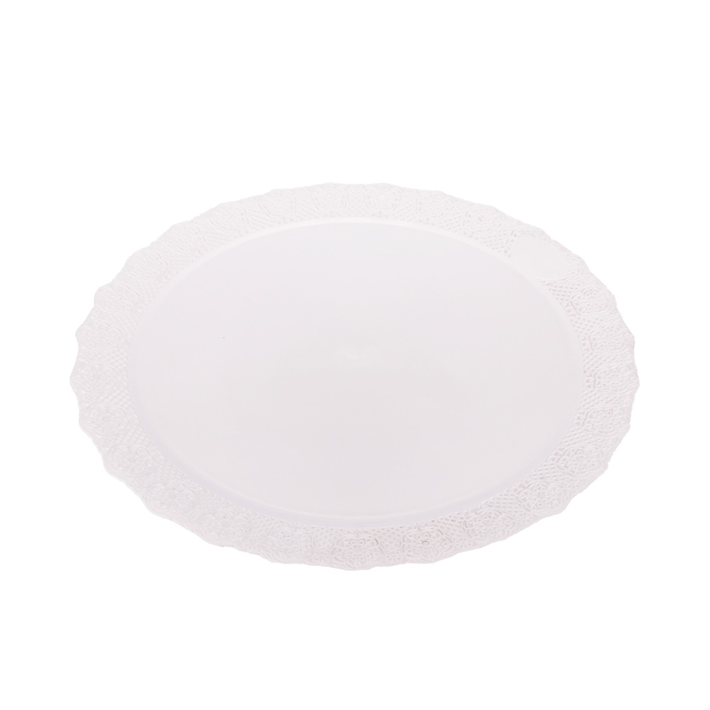 BANDEJA BLONDA PLASTICA REDONDA .39CM *UNID