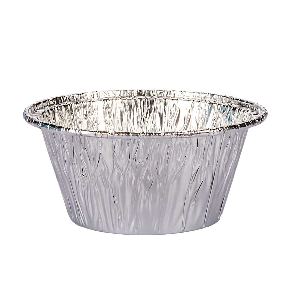 FLANERA ALUMINIO DESCARTABLE MEDIANA V130 (135CC) ( 8CM.DIAM*4CM.ALTO) *50UNID