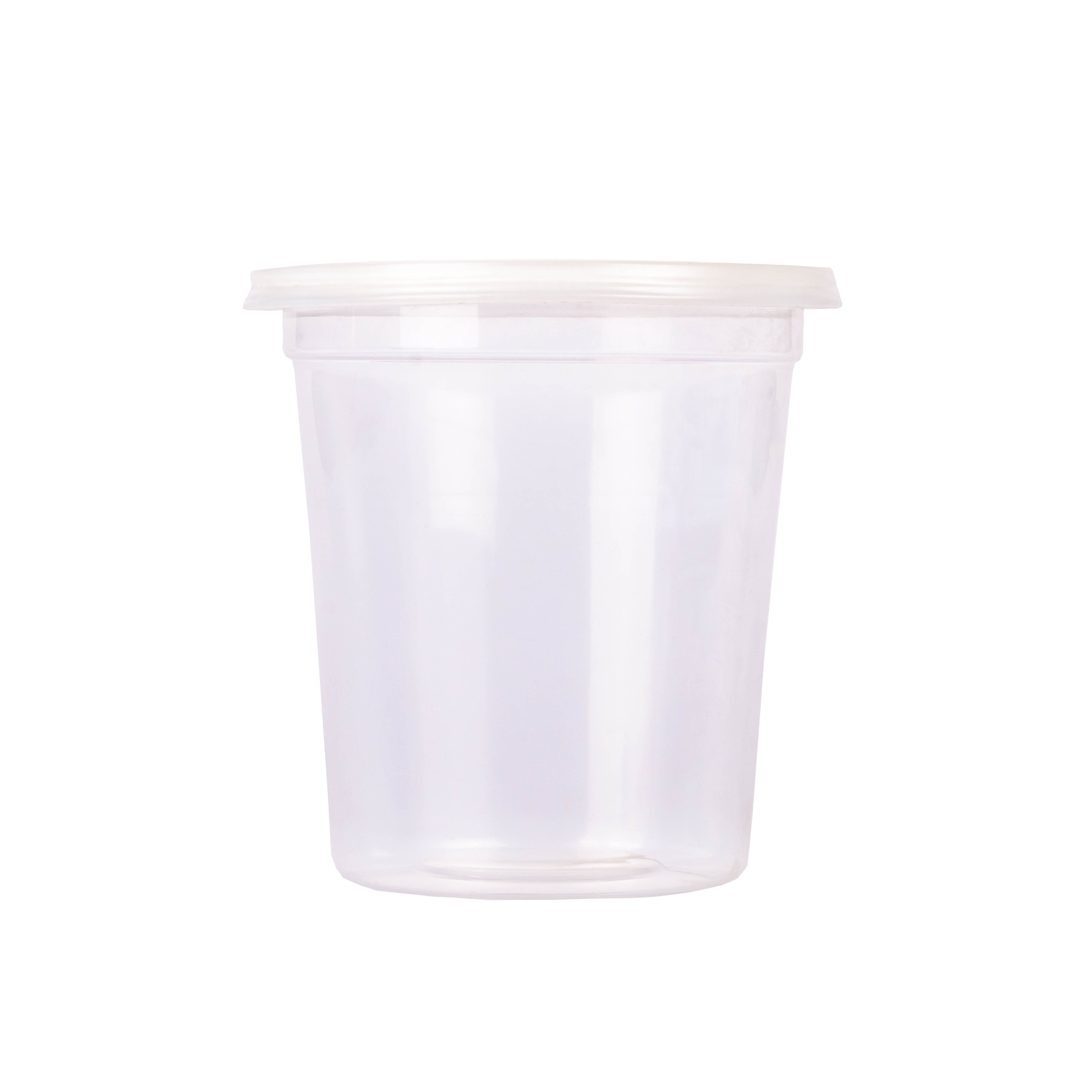 POTE PLASTIVAS.PS 1000CC CON TAPA TRASLUCIDA *50UNID