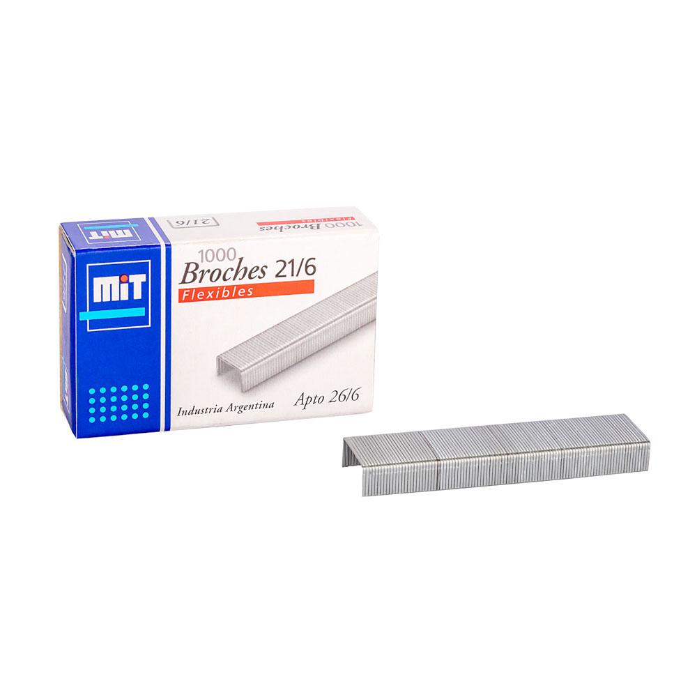 BROCHES PARA ABROCHADORA MIT Nº21/6 *1000UNID
