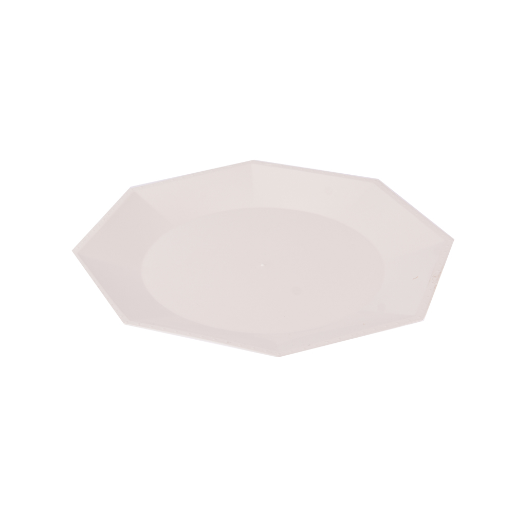 PLATO RIGIDO OCTOGONAL KOVAL 17CM BLANCO *10UNID