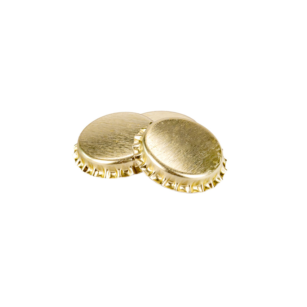 TAPA BOTELLA VIDRIO CERVEZA 27MM CORONA (METAL) PACK *100UNID