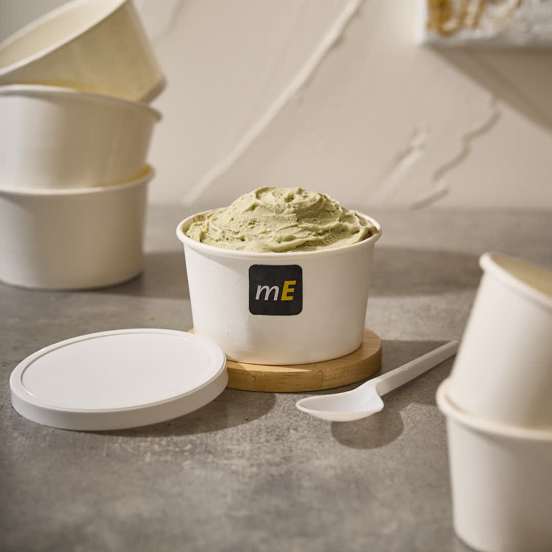 POTE HELADO POLIPAPEL SOLUPLEX 120CC BLANCO (4OZ) *100UNID