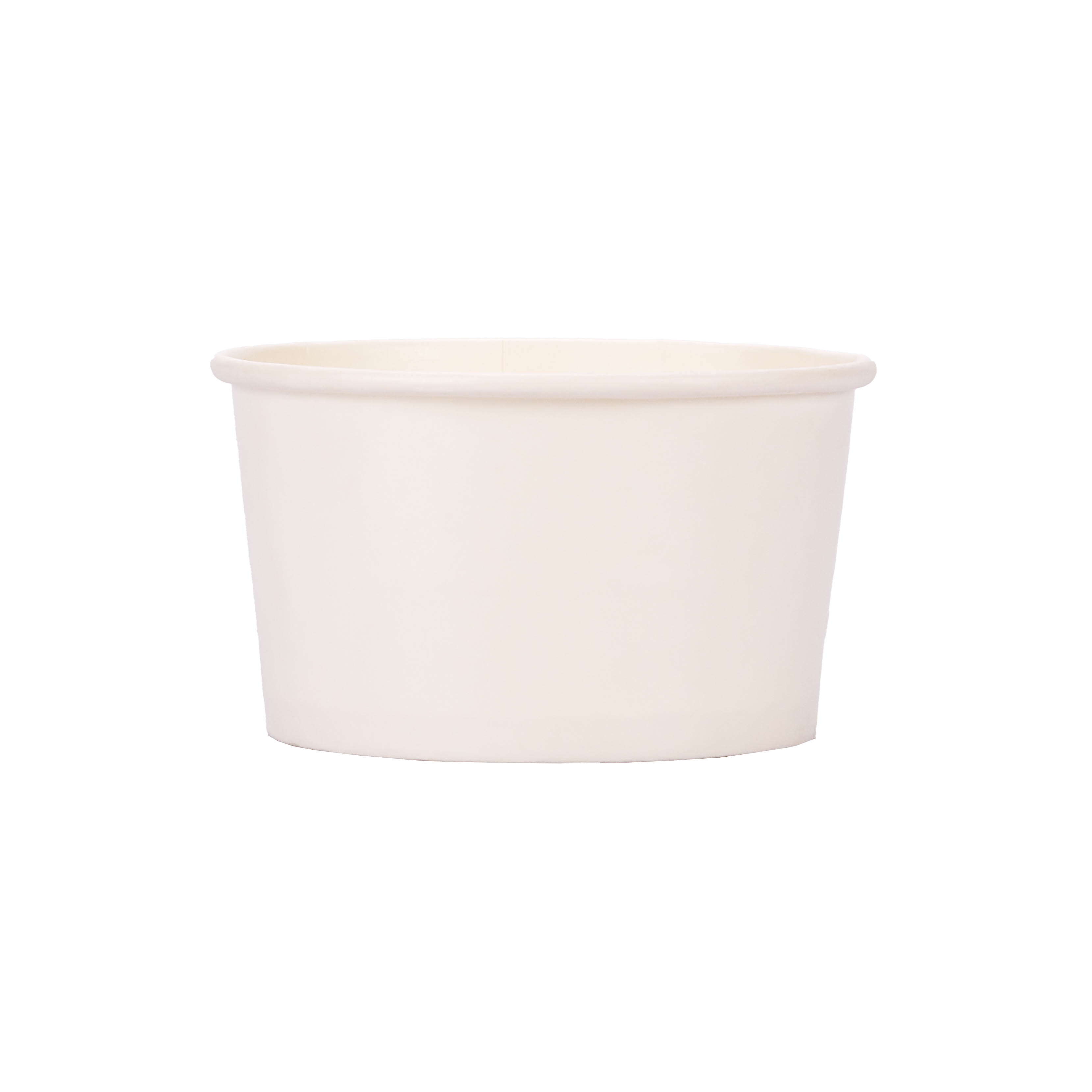 POTE HELADO POLIPAPEL SOLUPLEX.250CC BLANCO (8.5OZ) *100UNID