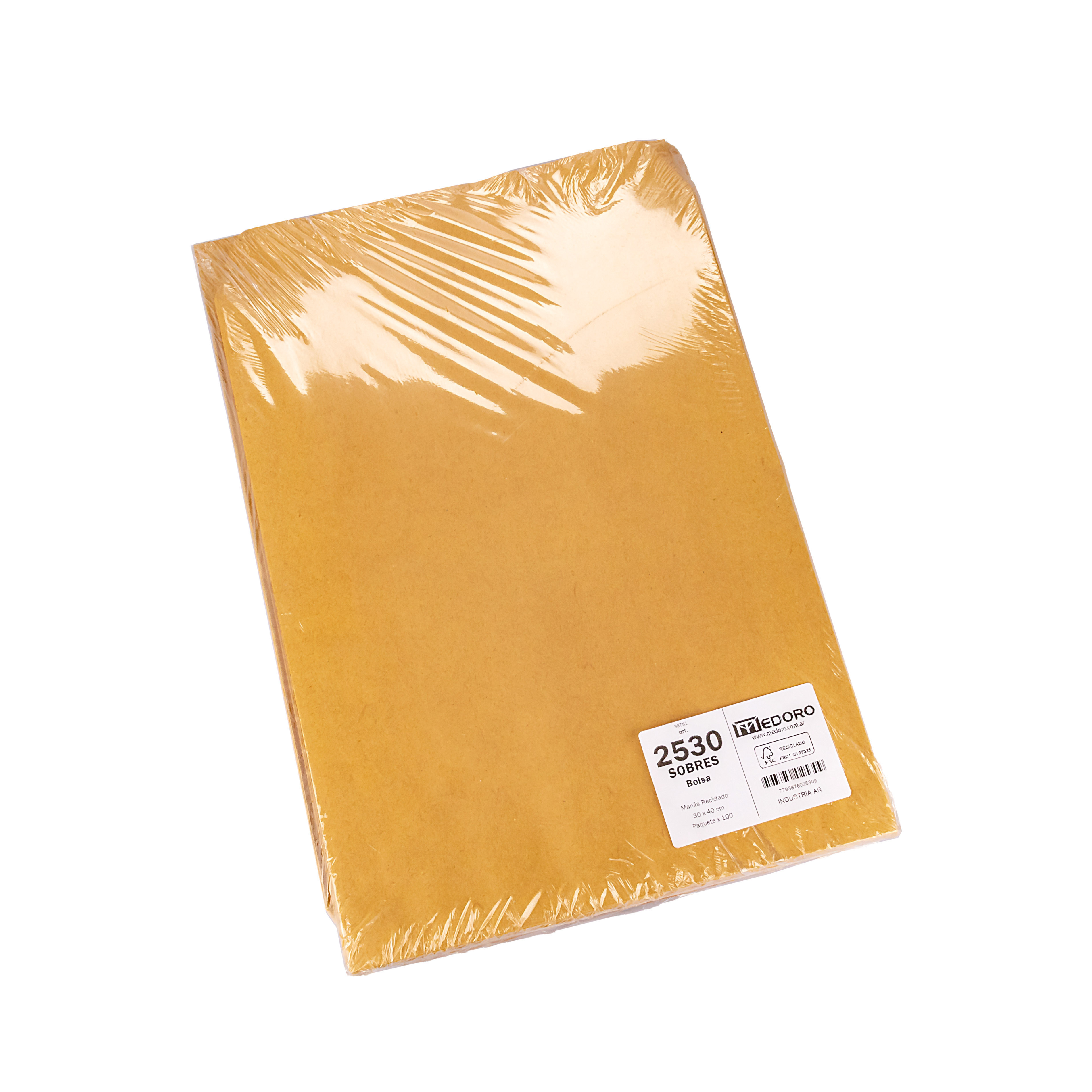 SOBRE MANILA.30*40CM (100 UNID) BOLSA MEDORO (2530) *PAQUETE