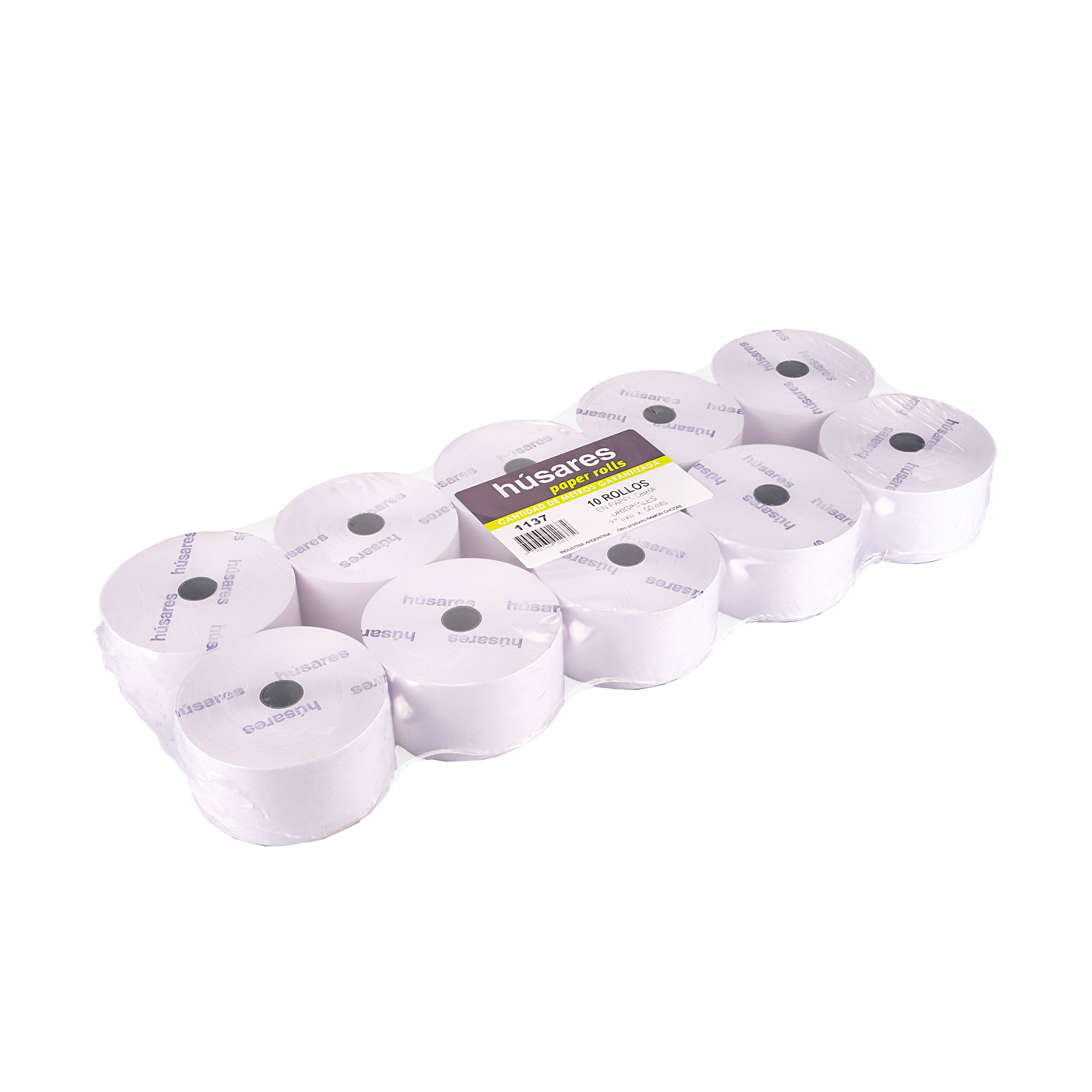 ROLLO MAQUINA OBRA HUSARES 37MM*50MTS (1137) *10UNID