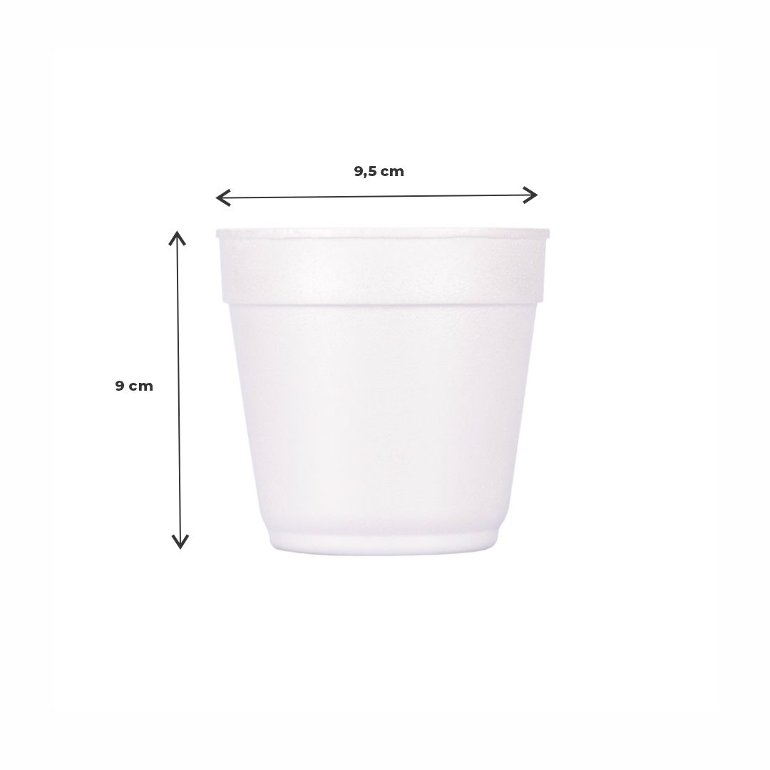 CONTENEDOR TERMICO CASELLA ISOPOR 360CC (CT360) (9.5CM DIAM*9CM ALTO) *100UNID