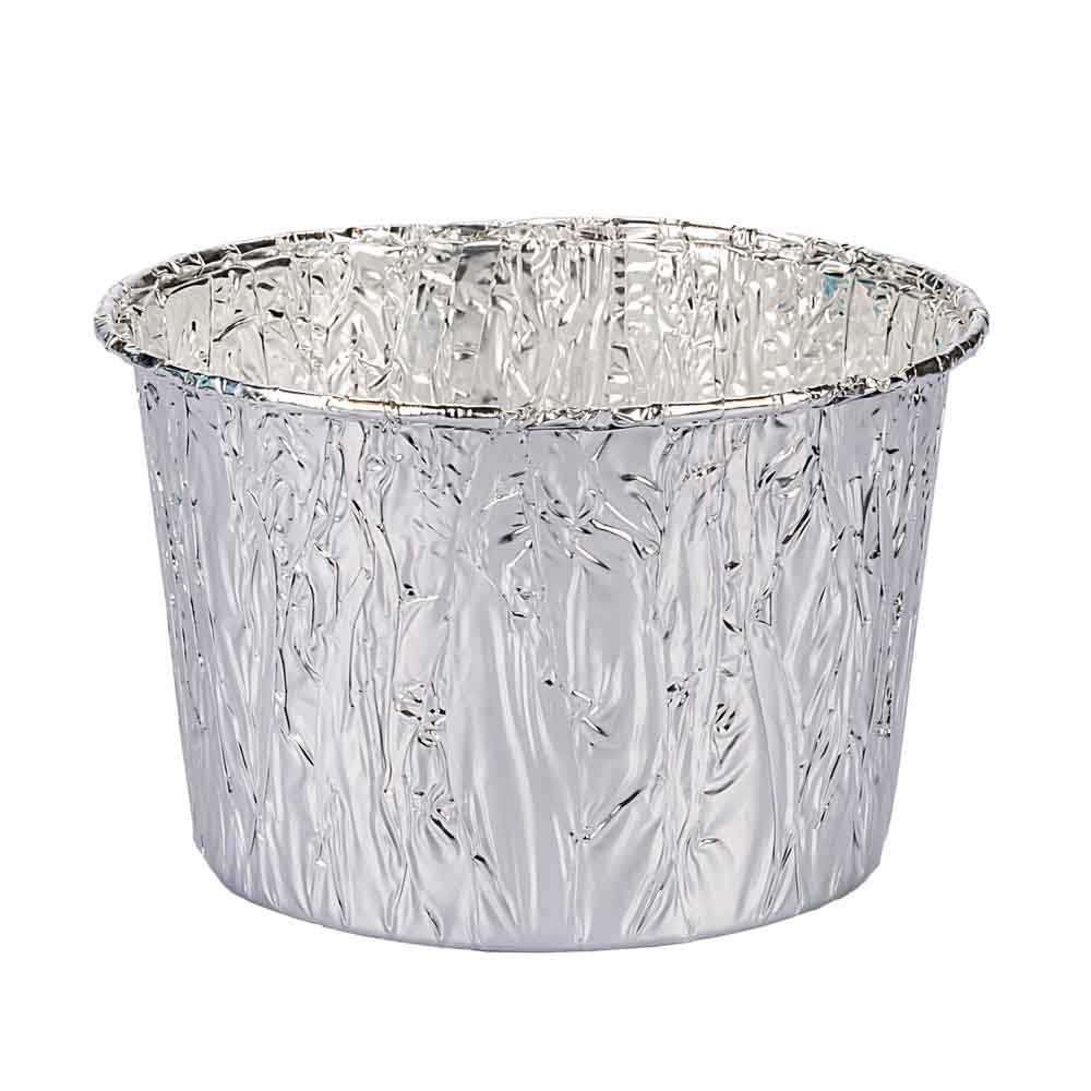 MOLDE PAN DULCE ALUMINIO 500GRS (13.5CM DIAM.*8.8CM ALTO) *25UNID