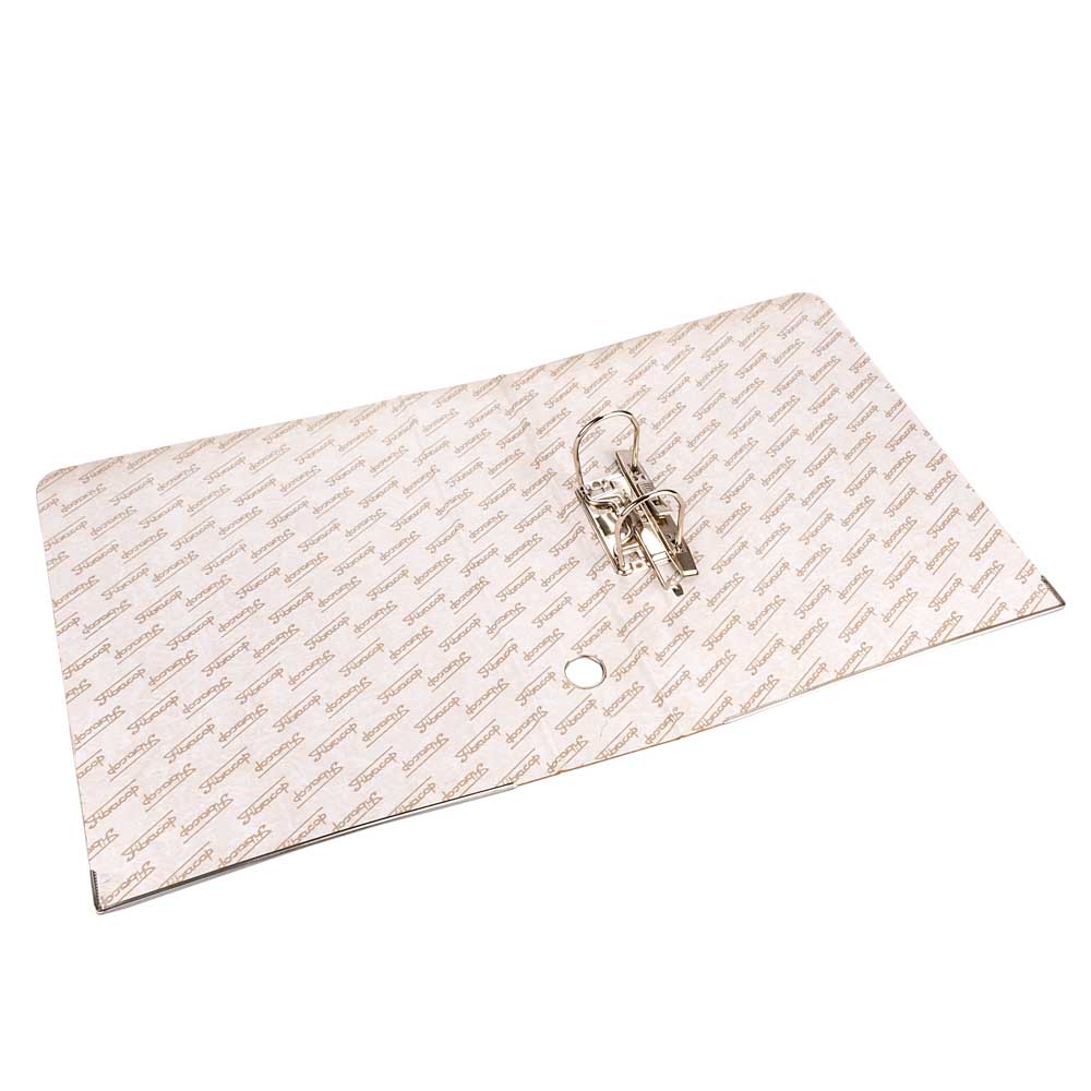 BIBLIORATO LOMO PAPEL 8.5CM.A4 GRIS PERLA (28*31.5CM) *UNID