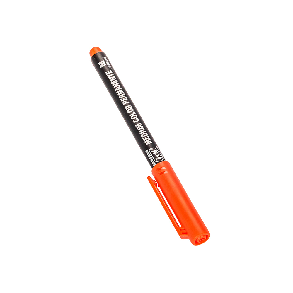 MARCADOR PUNTA MEDIA TRABI ROJO *UNID