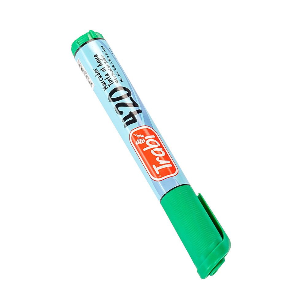 MARCADOR AL AGUA TRABI 420 VERDE PUNTA REDONDA *UNID