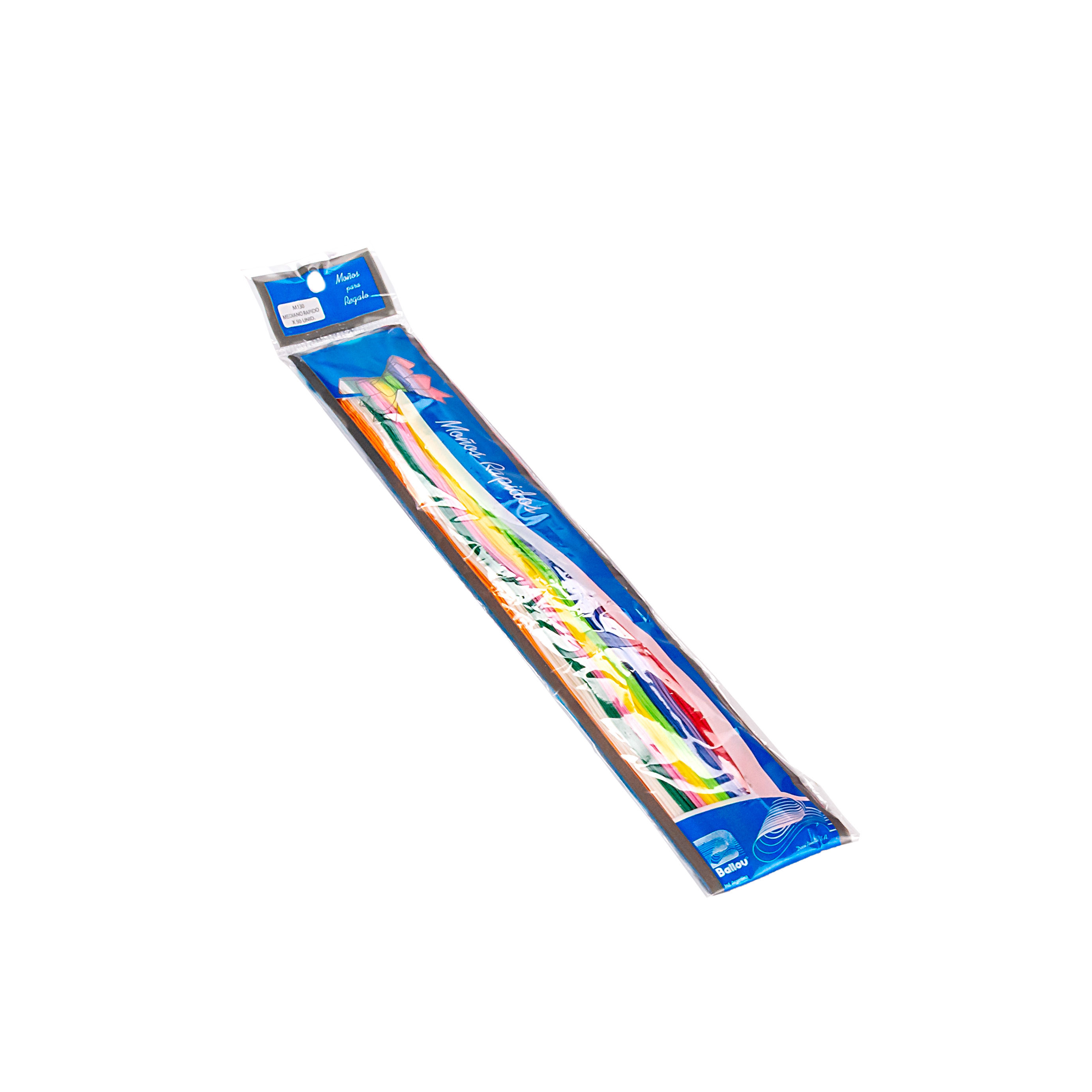 MOÑO RAPIDO MEDIANO SURTIDO LISO *50UNID