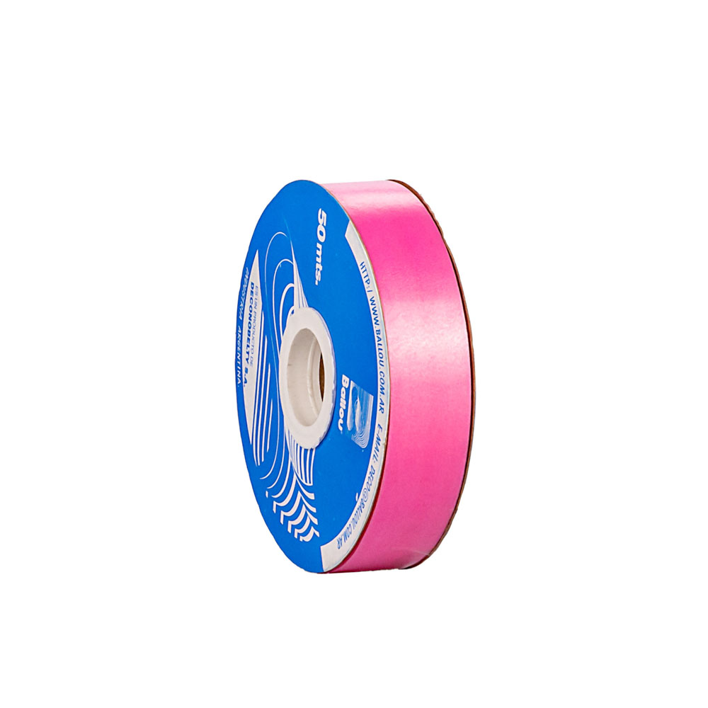 CINTA MOÑOS LISA 20MM ROLLO ROSA *50MTS