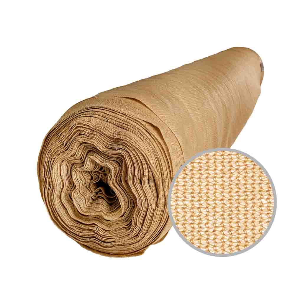 MEDIA SOMBRA COLOR 4.00MT ANCHO .90% BEIGE *MT LINEAL