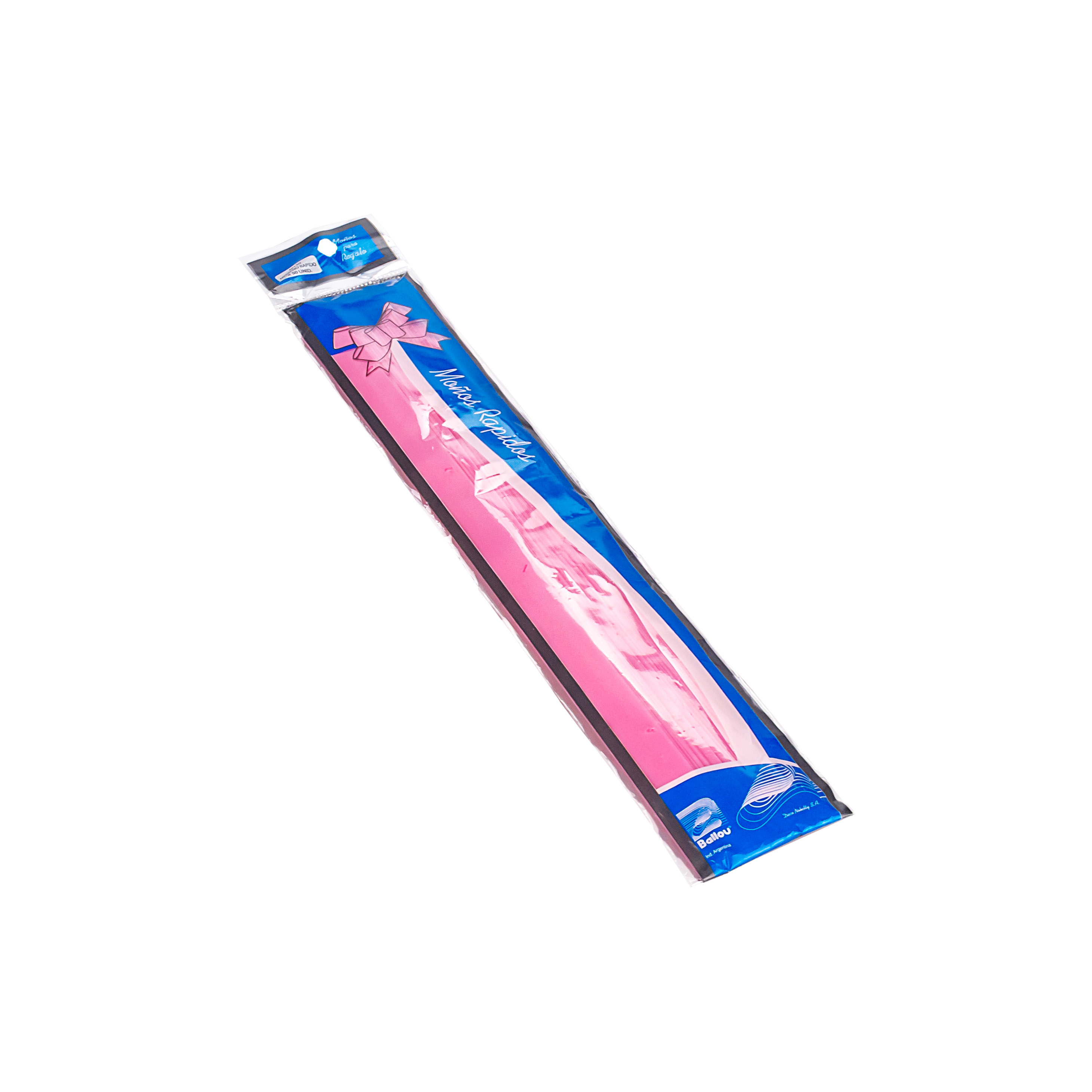 MOÑO RAPIDO MEDIANO ROSA LISO *50UNID