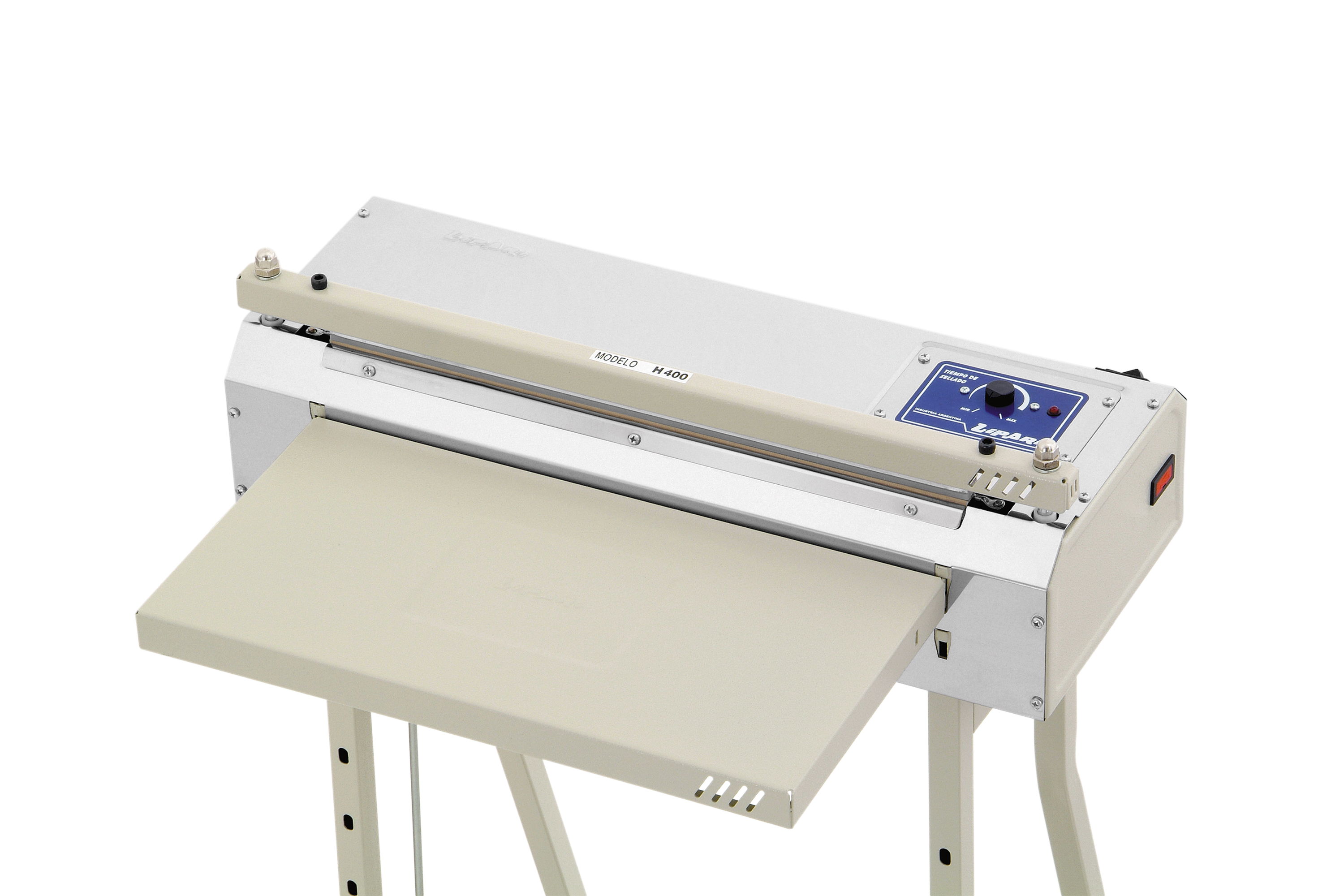 SELLADORA LIPARI CON PIE 40CM SELLADO HORIZONTAL (H400) *UNID