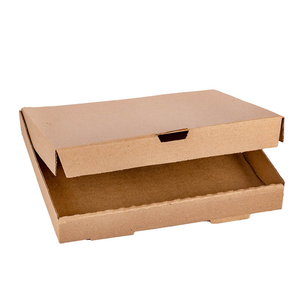 CAJA PIZZA MICRO MARRON/MARRON CHICA (27.5*27.5*3.5CM) *100UNID